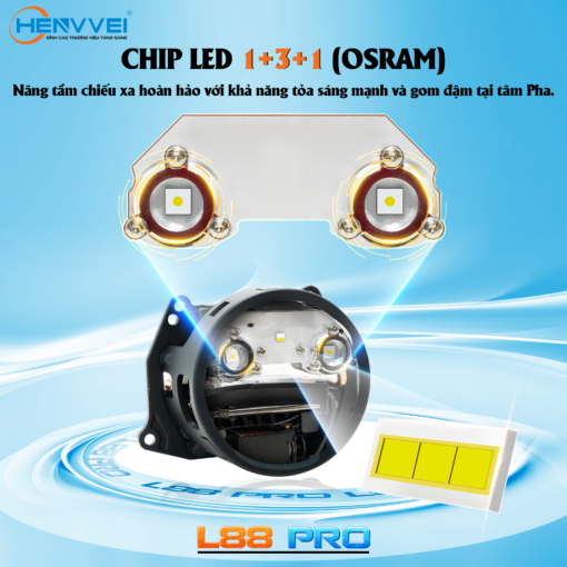 BI LED HENVVEI L88 PRO