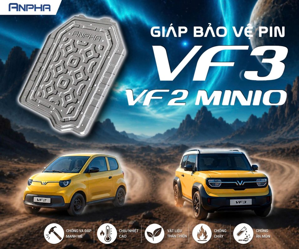 Ốp bảo vệ pin ANPHA cho Vinfast VF2/VF3/Minio